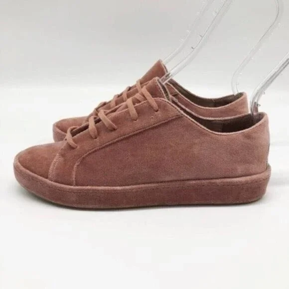 JOIE Daryl Velvet Light Mauve Low Top Sneakers - Picture 4 of 8